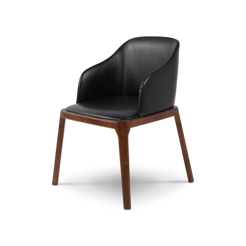 [440020000009] Silla Clio (PU Negro, Olmo Adobe)