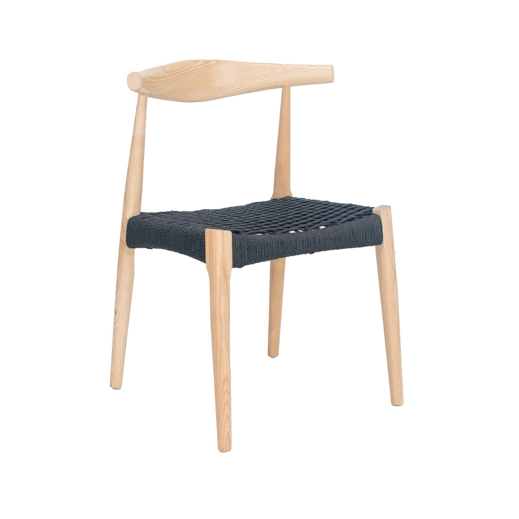 [100160000401] Silla Calf (Haya Natural, Tejido Natural Negro)