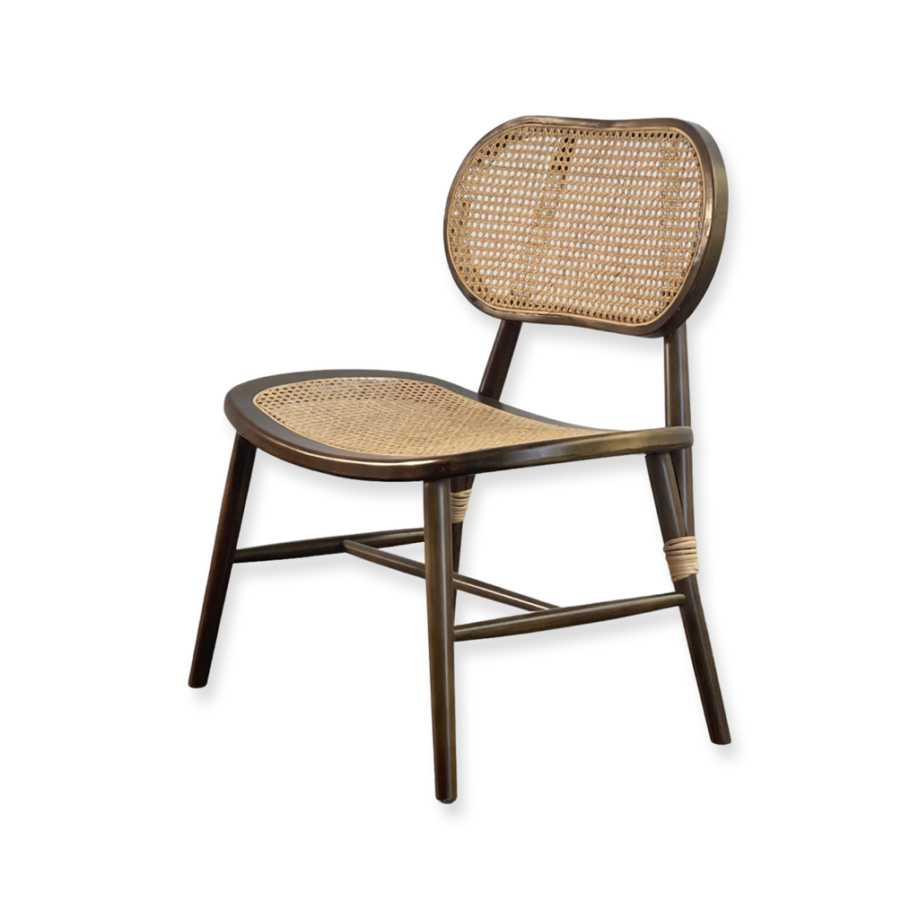 [100170000018] Sillón Cub (Bejuco Negro, Nogal)